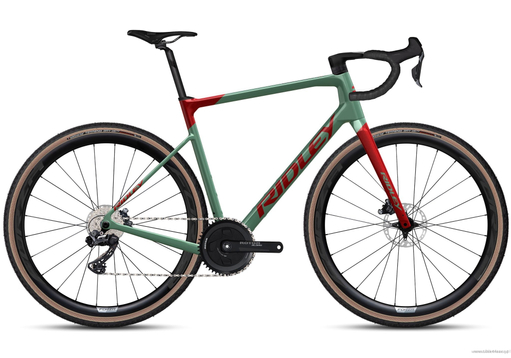 Bicycle RIDLEY GRIFN - GRX800 Di2 1x11s Classified - color GRC-01Cs (Candy Red Metallic-Thyme Green)