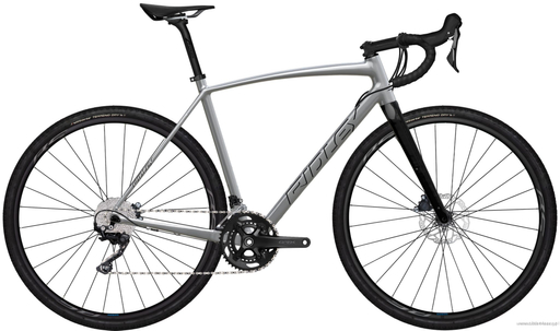 Gravel bicycle RIDLEY KANZO A - GRX600 2x11s - color D1079As (Polar Silver-Black)