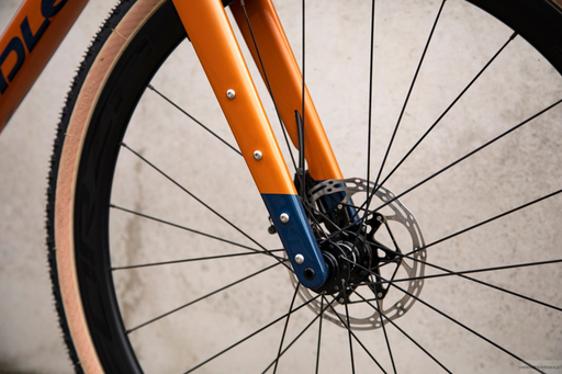 Gravel bicycle RIDLEY KANZO ADVENTURE 2.0 - GRX800 1x11s - color KAD-01Bs (Burnt Orange-Jeans Blue-Dark Yellow)