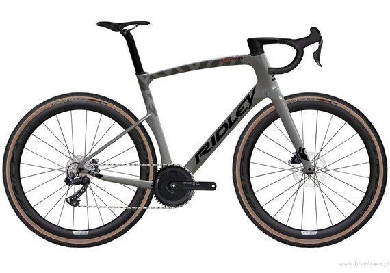 Gravel bicycle RIDLEY KANZO FAST - GRX800 Di2 1x11s Classified - color KAF-01Bs (Anthracite Metallic-Empress Grey Metallic)
