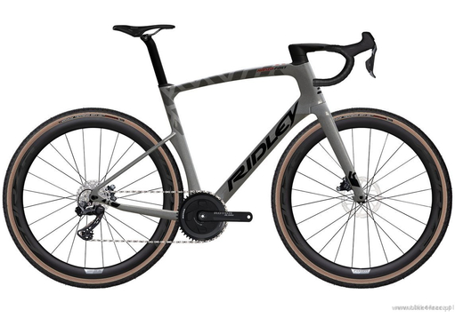 Gravel bicycle RIDLEY KANZO FAST - GRX800 Di2 1x11s Classified - color KAF-01Bs (Anthracite Metallic-Empress Grey Metallic)