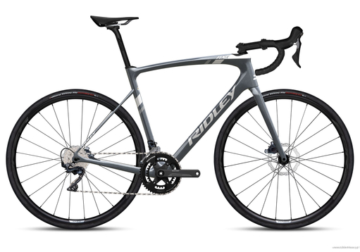 Road bicycle RIDLEY FENIX DISC - Ultegra 2x11s - color FEN-01As (Arctic Grey Metallic-White- Battleship Grey)