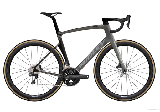 Road bicycle RIDLEY NOAH FAST DISC - Ultegra Di2 2x12s - color NFD-03Bs (Black Metallic-Empress Grey Metallic-Pale Slate Grey)