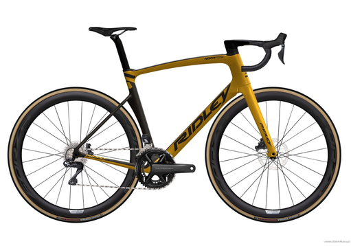 Road frameset RIDLEY NOAH FAST DISC - color NFD-03Am (Black Metallic-Honey Gold Metallic)