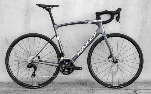 Road bicycle RIDLEY FENIX DISC - Ultegra 2x11s - color FEN-01As (Arctic Grey Metallic-White- Battleship Grey)