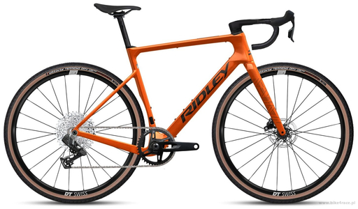 Gravel bicycle RIDLEY ASTR - Rival XPLR 1x13s - color AST-01As( (Rich Orange Metallic-Black Metallic)