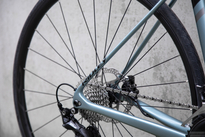 Road bicycle RIDLEY FENIX DISC - Ultegra 2x11s - color FEN-01Cs (Venice Blue Metallic-Black Metallic-Empress Grey Metallic)