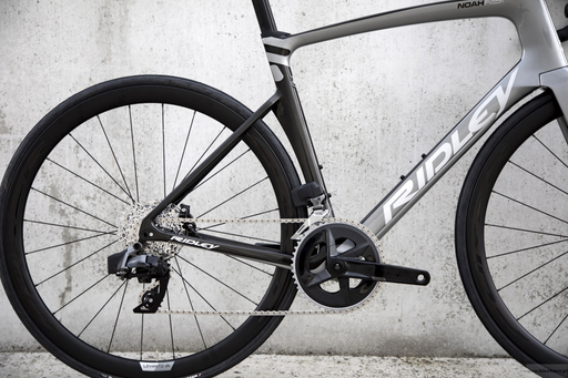 Road bicycle RIDLEY NOAH FAST DISC - Ultegra Di2 2x12s - color NFD-03Bs (Black Metallic-Empress Grey Metallic-Pale Slate Grey)