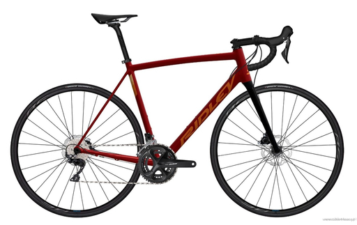 Road frameset RIDLEY FENIX SLA DISC - color FAD-02Cs (Bordeaux Red-Orange- Dark Yellow)