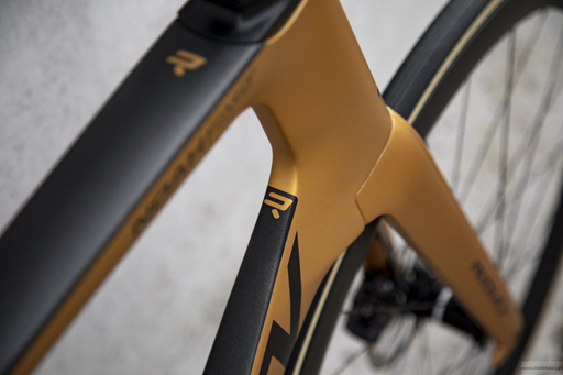 Road bicycle RIDLEY NOAH FAST DISC - 105 Di2 2x12s - color NFD-03Am (Black Metallic-Honey Gold Metallic)