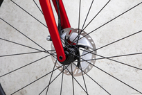 Road bicycle RIDLEY FENIX SLiC - Ultegra Di2 2x12s - color FSD-30As (Black-Candy Red Metallic-White)