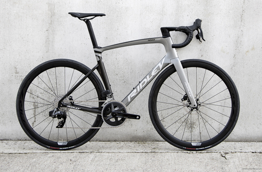 Road bicycle RIDLEY NOAH FAST DISC - Force eTap AXS 2x12s - color NFD-03Bs (Black Metallic-Empress Grey Metallic-Pale Slate Grey)