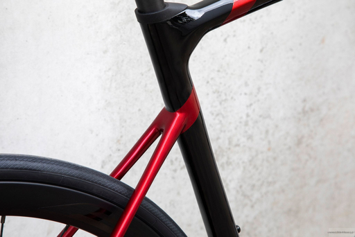 Road bicycle RIDLEY FENIX SLiC - Ultegra Di2 2x12s - color FSD-30As (Black-Candy Red Metallic-White)