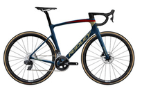 Road bicycle RIDLEY NOAH DISC - Rival eTap AXS 2x12s - color NHD-01As (Deep Dark Blue-Red-Beige)