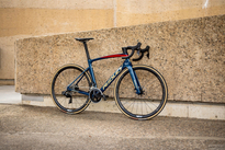 Road frameset RIDLEY NOAH DISC - color NHD-01As (Deep Dark Blue-Red-Beige)