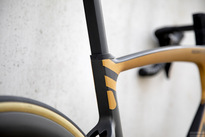 Road bicycle RIDLEY NOAH FAST DISC - 105 Di2 2x12s - color NFD-03Am (Black Metallic-Honey Gold Metallic)