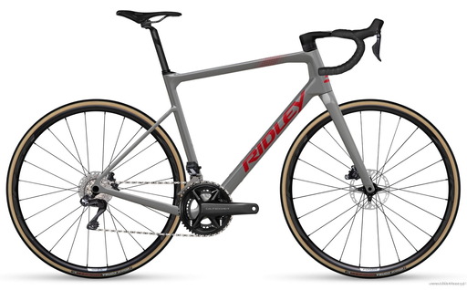 Bicycle RIDLEY GRIFN - 105 2x12s - color GRC-02As (Battle Ship Grey-Candy Red Metallic)