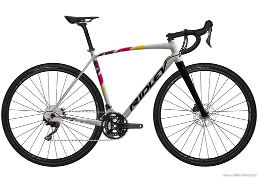 Rama gravel RIDLEY KANZO A - kolor KAA-03As (Silver Metallic-Honey Yellow-Soft Ruby Red-Purple-Black)