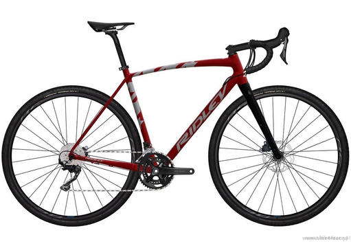 Rower gravel RIDLEY KANZO A - GRX400 2x10s - kolor KAA-03Cs (Bordeau Red-Battleship Grey-Black)