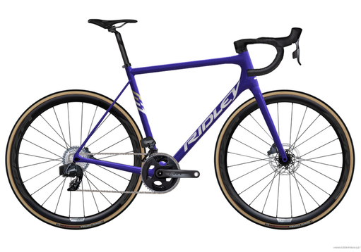 Rower szosowy RIDLEY HELIUM SLX DISC - Force eTap AXS 2x12s - kolor HXD-07Bs (Violet Blue Metallic-White-Gold Metallic)