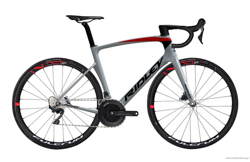 Rower szosowy RIDLEY NOAH DISC  - Ultegra 2x11s - kolor NHD-01Bs (Moonlight Silver-Red-Black)