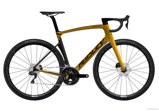 Rower szosowy RIDLEY NOAH FAST DISC - 105 Di2 2x12s - kolor NFD-03Am (Black Metallic-Honey Gold Metallic)