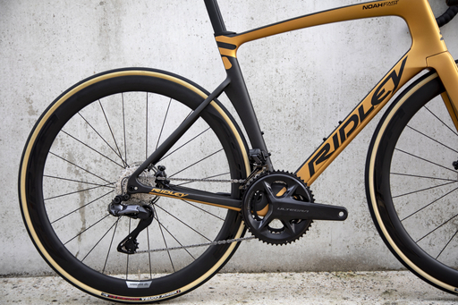 Rower szosowy RIDLEY NOAH FAST DISC - Ultegra Di2 2x12s - kolor NFD-03Am (Black Metallic-Honey Gold Metallic)